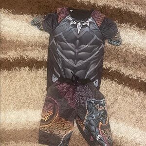Bundle Marvel Black and White Swim Trunks and shirt